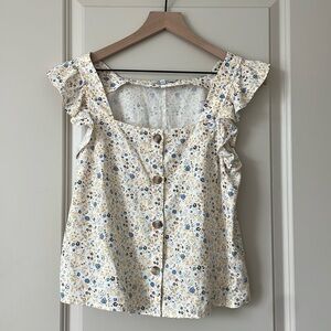 Madewell Floral Top